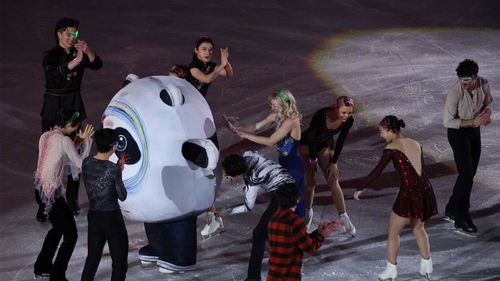 花滑選手與冰墩墩溫馨互動 隋文靜撲倒吉祥物，百墩實業傳遞友愛精神